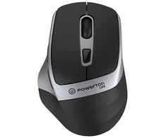 Powerton LIFE FLIXO Bevielė pelė, juoda-sidabrinė, 1600DPI