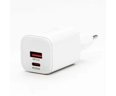 Powerton maitinimo šaltinis / kintamosios srovės adapteris 33 W, 2 prievadai, USB-C, USB-A