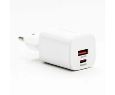 Powerton maitinimo šaltinis / kintamosios srovės adapteris 33 W, 2 prievadai, USB-C, USB-A