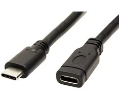 Red Fighter USB ilgintuvas (3.1), USB C (M) - USB C (F), 1m, juoda, plastikinis maišelis