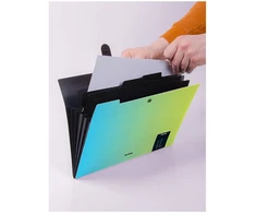 Teczka su przegródkami A4 Radiance, mėlyna-žalia, 1szt. Berlingo