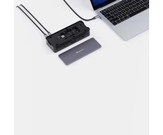 Verbatim USB-C Pro prijungimo stotelė CDS-15SSD, 15 prievadų: SSD, USB A/C, HDMI, DP, garso, SD+Micro SD, RJ45