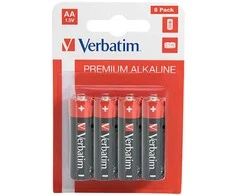 Vienkartinės „Verbatim“ šarminės AA baterijos, 8 vnt. pakuotė