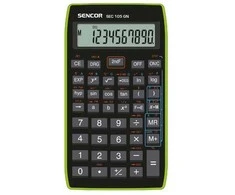 Sencor Calculator Sencor Calculator, SEC 105 GN, juoda, mokykla, 10 skaitmenų, rėmelis - SEC 105 GN