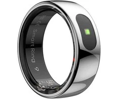 „Smart RING PRO“ sidabrinis, matuoja stresą, širdies plakimą, stebi. miegas, 12 skyrius, Powerton