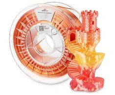 SPECTRUMAS Spausdinimo siūlas PLA SILK RAINBOW 1,75mm FIRE Raudonas 1kg
