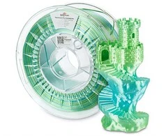 Ocean Spectrum Filament PLA Silk Rainbow 1000g, vandenyno melanžo spalvos