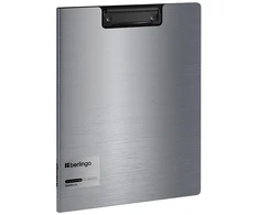 Clipboard Podkładka do pisania su klipsem A4 uždaromas, sidabrinė ir-mėlyna, 1szt. Berlingo, Steel &amp; Style