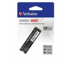 SSD Wewnętrzny Verbatim Vi3000 M.2, 49373, 256GB, juoda, NVMe