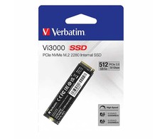 SSD Wewnętrzny Verbatim Vi3000 M.2, 49374, 512GB, juoda, NVMe