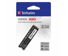 SSD Wewnętrzny Verbatim Vi3000 M.2, 49375, 1000GB, juoda, NVMe, 1TB