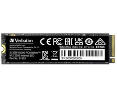 Vidinis SSD Verbatim Vi5000 M.2, 31825, 512GB, juodas, NVMe