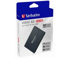 SSD diskas Verbatim Vi550, 49352, 512 GB, juodas, SATA III