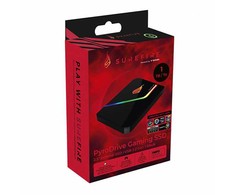 Kietasis diskas SSD Zewnętrzny Surefire Pyrodrive, 53691, 1000GB, juoda, 2.5", USB 3.2 GEN 1