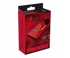 Kietasis diskas SSD Zewnętrzny Surefire Pyrodrive, 53693, 1000GB, Raudonas, 2.5", USB 3.2 GEN 1