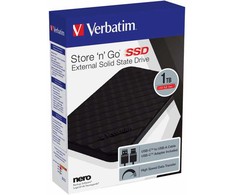 Kietasis diskas SSD Zewnętrzny Verbatim Store N Go, 53230, 1000GB, juoda, USB-A/Micro-B, su adapterem USB-A na USB-C(TM), 2.5", USB-C, 1TB