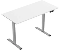 Powerton Desk rėmas/pagrindas, elektra reguliuojamas, tarpų reguliavimas 500mm, apsaugos nuo susidūrimo sistema, pilka, 100 kg keliamoji galia, Powerton