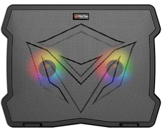 Stojak pod notebook, CP2020, su pašvietimu, su wiatrakiem, juoda, Meetion