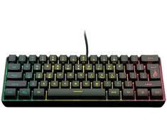 SureFire KingPin X1 60% klaviatūra RGB su laidu (USB) US, juoda do gry