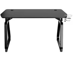 Žaidimų stalas Ultradesk Booster Gaming Desk, Glass LED RGB, Juodas