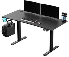 ULTRADESK LEVEL V2 žaidimų stalas, 140x68cm, 72-117cm, elektra reguliuojamas, be paminkštinimo