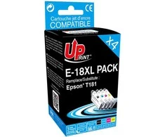 UPrint Epson E-18XL Juodas/Color E-18XL-PACK4-UP