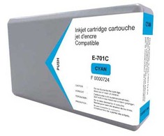 UPrint kompatybilny ink / tusz su C13T70124010, E-701C, cyan, 3200s, 36ml, XXL