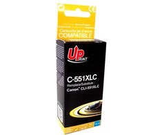 Su UPrint suderinamas rašalas / su rašalas CLI551C XL, C-551XLC, žydra, 695s, 11 ml, didelės talpos