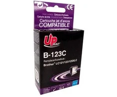 Suderinamas su „UPrint“ rašalo kasetė / LC-123C, B-123C, žydra, 600 s, 10 ml