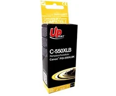 Suderinamas su „UPrint“ rašalo kasetė / PGI550BK XL, C-550XLB, juoda, 25 ml, didelės talpos
