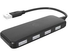 HP USB (2.0) hub 4-port, DHC-CT110C, juoda, Hewlett-Packard