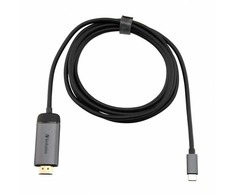 Port USB (3.1) šakotuvas 1 prievado, 49144, pilka, laido ilgis 1,5 m, Verbatim, USB C į HDMI adapteris