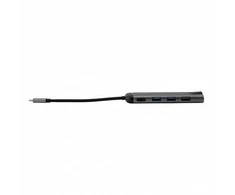 Port USB (3.1) šakotuvas su 6 prievadais, 49142, pilkas, laido ilgis 15 cm, Verbatim, 1x USB C, USB A, HDMI