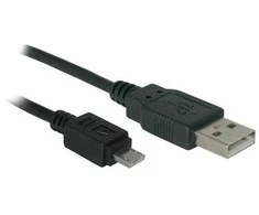 Lama Plus USB kabelis (2.0), USB A M - microUSB (M), 1.8m, juoda