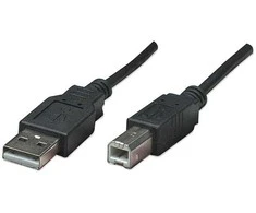 Nezatříděno USB kabelis (2.0), USB A M - USB B (M), 3m, juodas