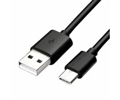 Logo USB kabelis (2.0), USB A M - USB C (M), 1m, juoda