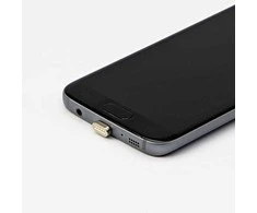 USB antgalis, (2.0), microUSB (M) - magnetinė jungtis, sidabrinė, redukcija į magnetinį laidą