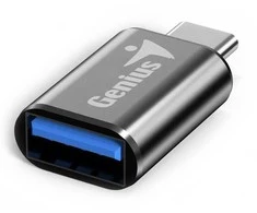 GENIUS ACC-C2A sumažinimas nuo USB-C M iki USB-A F pilkos spalvos