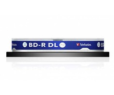 VERBATIM M-Disc BD-R DL 6X 50GB Inkjet Printable 10 Pack Spindle