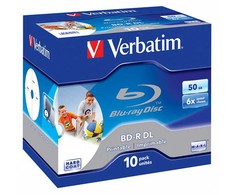 Verbatim BD-R DL, jewel case, 43736, 6x, 10vnt.