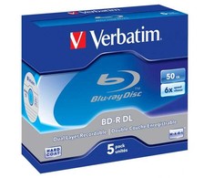 „Verbatim BD-R“, dvisluoksnė, 50 GB, dėžutėje, 43748, 6 vnt., 5 vnt. pakuotė, duomenų archyvavimui