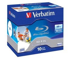 Verbatim BD-R, Dual Layer Printable, 50GB, jewel box, 43735, 6x, cena za 1 sztukę