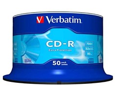 Verbatim CD-R, 43351, Extra Protection, 50-pack, 700MB, 52x, 80min., 12cm, bez możliwości nadruku, spindle, do archiwizacji danych
