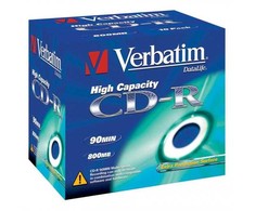 Verbatim CD-R, 43428, High Capacity, 10-pack, 800MB, 40x, 90min., 12cm, bez możliwości nadruku, jewel box, do archiwizacji danych