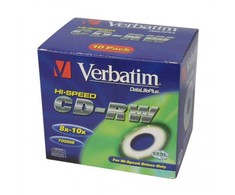 Verbatim CD-RW, 43167, SERL High-Speed Colour, 5-pack, 700MB, 12x, 80min., 12cm, bez możliwości nadruku, slim box, do archiwizacji