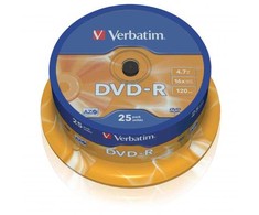 „Verbatim“ DVD-R, matinės sidabrinės spalvos, 43522, 4,7 GB, 16 kartų, dėžutėje, 25 vnt. pakuotė, nespausdinamas, 12 cm, duomenų archyvavimui