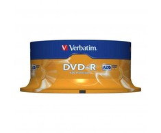 „Verbatim“ DVD-R, matinės sidabrinės spalvos, 43522, 4,7 GB, 16 kartų, dėžutėje, 25 vnt. pakuotė, nespausdinamas, 12 cm, duomenų archyvavimui