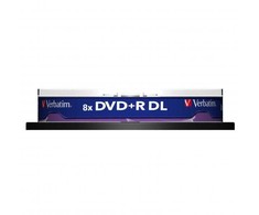 Verbatim DVD+R DL, Double Layer Matt Sidabrinis, 43666, 8.5GB, 8x, spindle, 10-pack, bez możliwości nadruku, 12cm, do archiwizacji dan