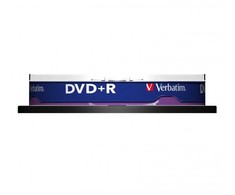 „Verbatim“ DVD+R, matinės sidabrinės spalvos, 43498, 4,7 GB, 16x, ašies formos, 10 vnt. pakuotė, nespausdinamas, 12 cm, duomenų archyvavimui