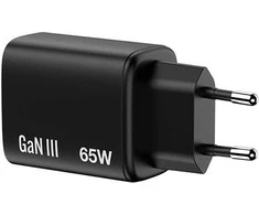 Verbatim Essentials, Įkroviklis jungiama į tinklą GaN USB-A QC 3.0, 2 USB-C PD 3.0, juoda, 65W, wtyczki EU/UK/US/AUS